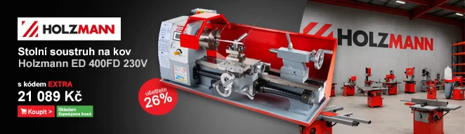 Stolní soustruh Holzmann ED 400FD 230V