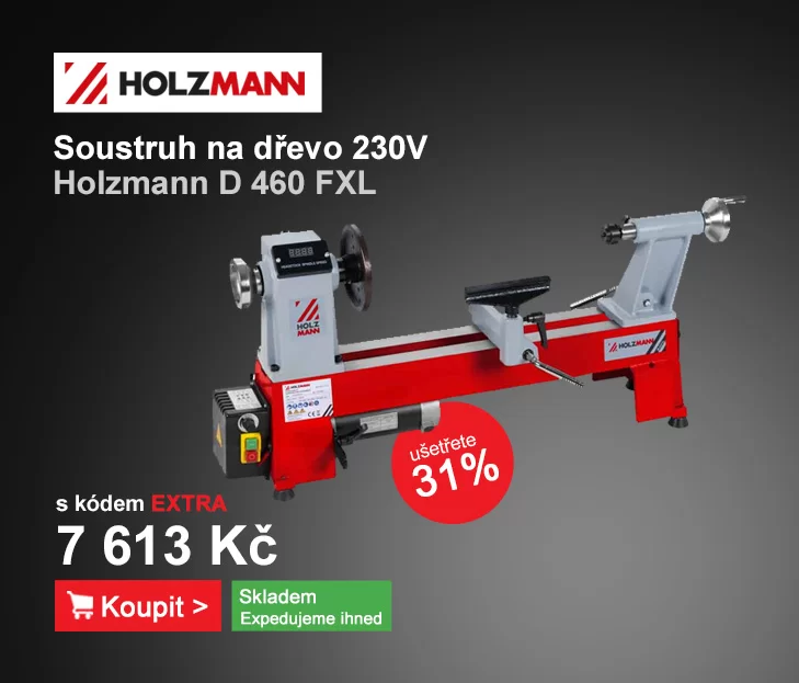 Soustruh na dřevo 230V Holzmann D 460 FXL