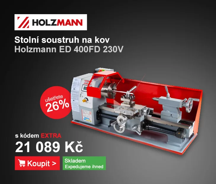 Stolní soustruh Holzmann ED 400FD 230V