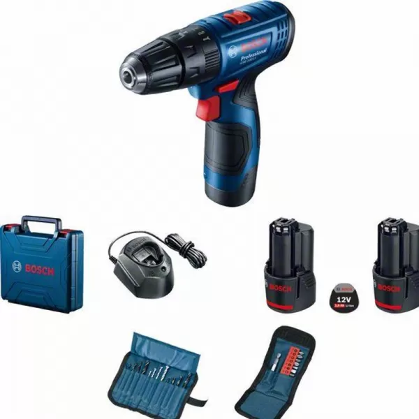 Aku šroubovák s příklepem 2x2,0Ah Bosch GSB 120-LI 0.601.9G8.102