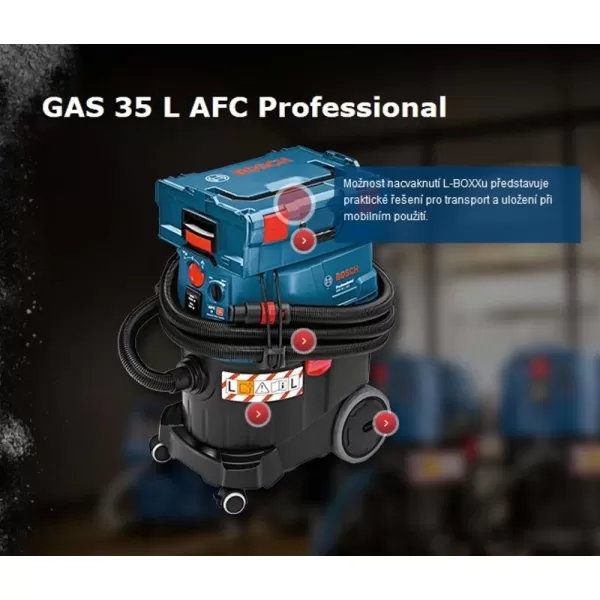 Vysavač na suché a mokré vysávání Bosch GAS 35 L AFC Professional 0.601.9C3.200