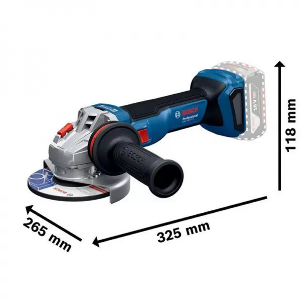 Aku úhlová bruska 18V bez aku Bosch GWS 18V-11 S 06019N4001