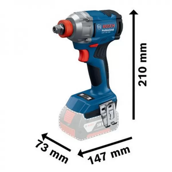 Aku rázový utahovák 18V bez aku Bosch GDX 18V-285 06019N2120