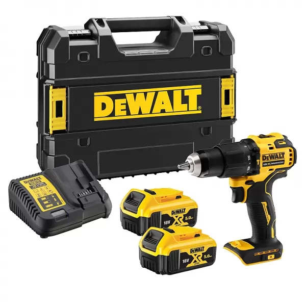 Aku příklepová vrtačka 18V 2x5,0Ah DeWALT DCD709P2T