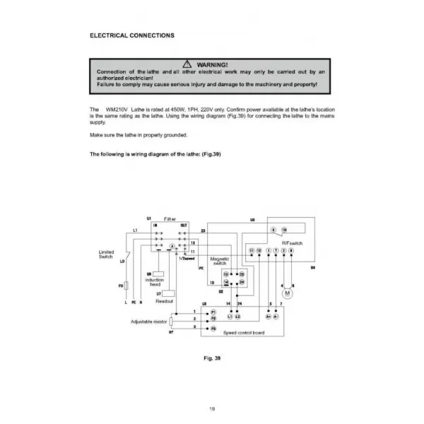 Stolní soustruh Holzmann ED 400FD 230V
