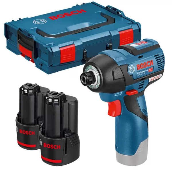 Aku rázový utahovák 2x3,0Ah + L-Boxx Bosch GDR 12V-110 Professional