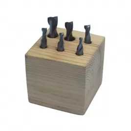 Sada stopkových fréz, 2 břity, 6ks/3-10 mm Holzmann FFS6