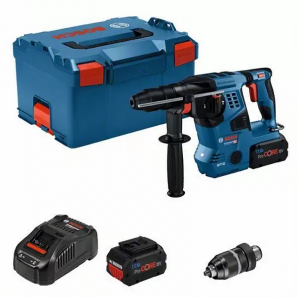 Aku vrtací kladivo 18V 2x8,0Ah SDS plus Bosch GBH 18V-28 CF 0611921002