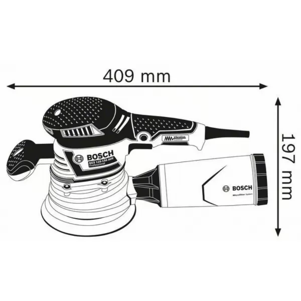 Excentrická bruska Bosch GEX 40-150 0 601 37B 202