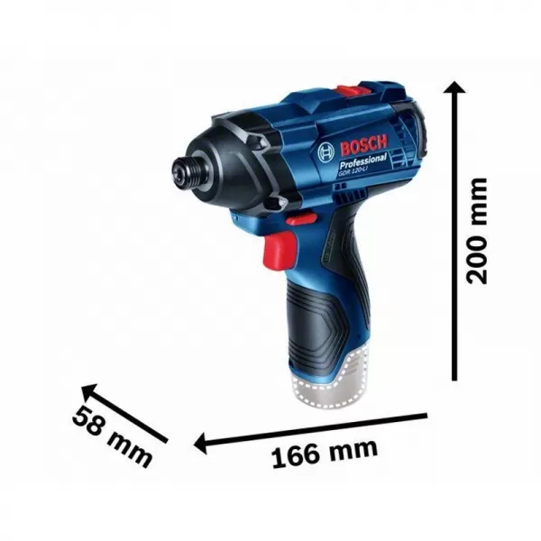 Aku rázový utahovák 12V bez aku Bosch GDR 120-LI Professional - 06019F0000