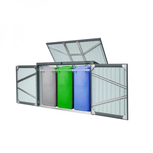 Kovový box na popelnice ZIPPER ZI-MTB3