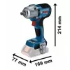 Aku rázový utahovák bez aku Bosch GDS 18V-450 PC 06019K4101