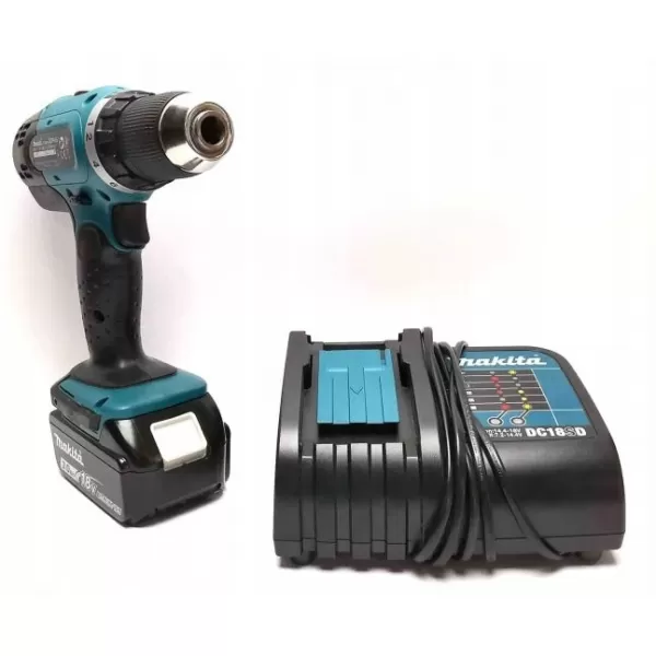 Aku příklepový šroubovák 18V 2x3,0Ah Makita DHP453SFE