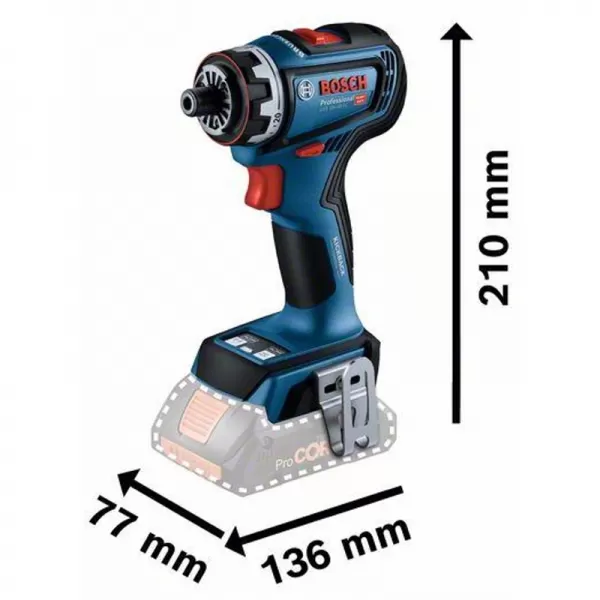Aku vrtací šroubovák 18V bez aku Bosch GSR 18V-90 FC 0 601 9K6 203