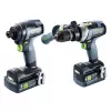 Aku Šroubovací a vrtací sada TID 18V 1x4,0 + 1x5,0Ah-Set TPC 18/4 Festool 577654