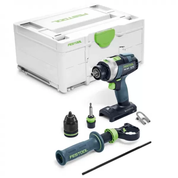 Aku příklepový vrtací šroubovák QUADRIVE TPC 18V bez aku I-Basic Festool 575604