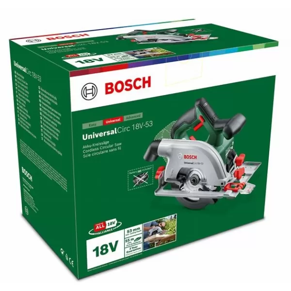 Aku ruční okružní pila 18V 2,5Ah Bosch UniversalCirc 18V-53 06033B1402