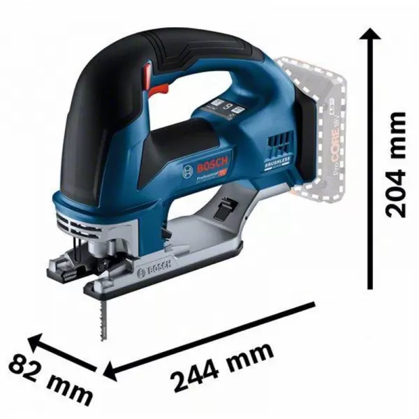 Aku kmitací pila 18V bez aku Bosch GST 18V-155 BC 06015B1000