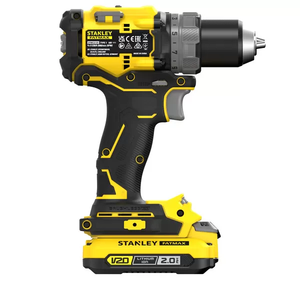 Aku bezuhlíková vrtačka V20 18V 2x2,0Ah Stanley FatMax SFMCD725D2K