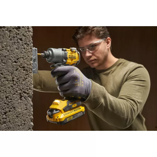 Aku bezuhlíkový rázový utahovák V20 18V bez aku Stanley FatMax SFMCF830B