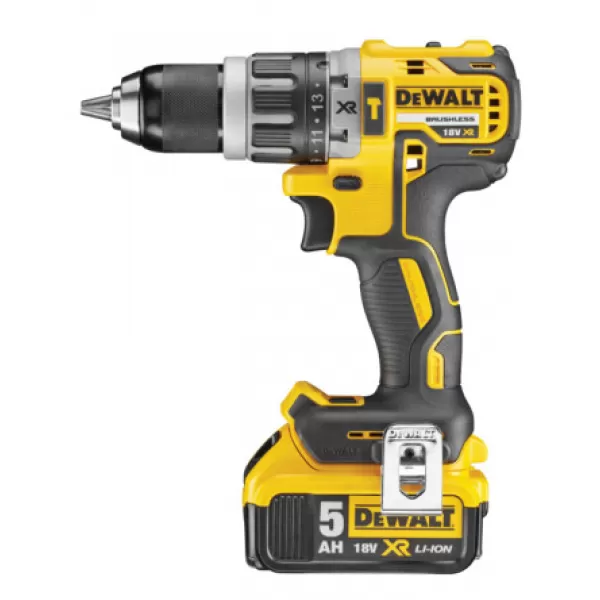 Aku bezuhlíková vrtačka s příklepem 18V XR 2x5,0Ah DeWALT DCD796P2