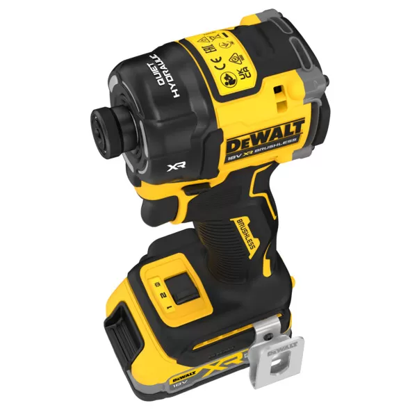 Aku bezuhlíkový hydraulický utahovák 1/4" 18V 2x1,7 Ah DeWALT POWERSTACK DCF870E2T
