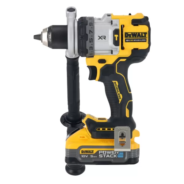 Aku bezuhlíková příklepová vrtačka 18V 2x5,0Ah DeWALT POWERSTACK DCD1007H2T