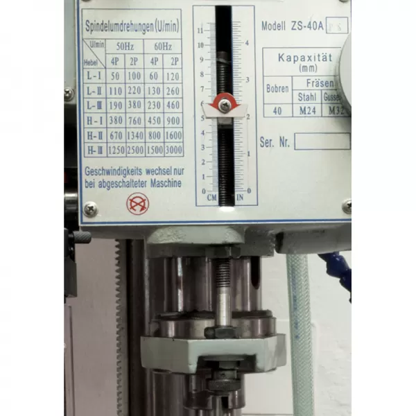 Stojanová vrtačka s převodovkou Holzmann ZS 40HS